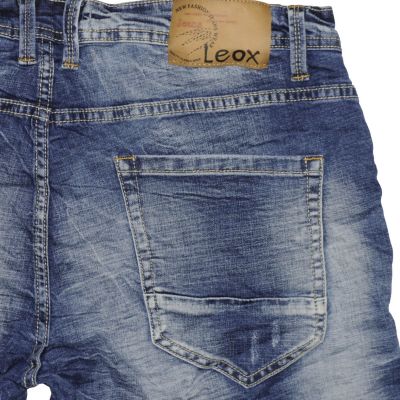 Leox Denim 8858 Minimal Trendy Stretch Short #2