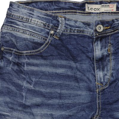 Leox Denim 8858 Minimal Trendy Stretch Short #2