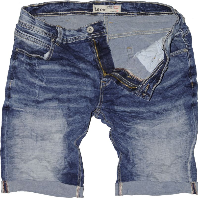 Leox Denim 8858 Minimal Trendy Stretch Short #2