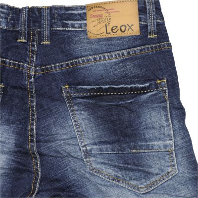 Leox Denim 8831 Minimal Trendy Stretch Short #3 Dark Edition