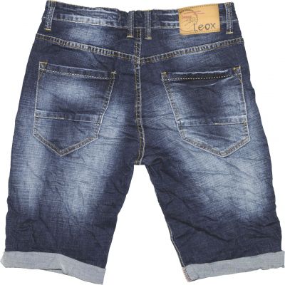 Leox Denim 8831 Minimal Trendy Stretch Short #3 Dark Edition