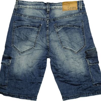Leox Denim 8898 Trendy Side-pocket Short Jeans