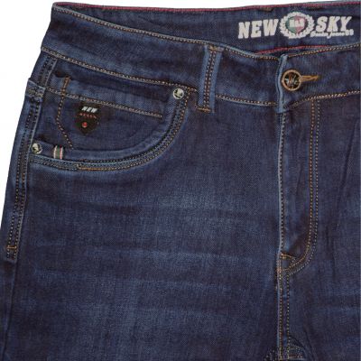 NewSky Denim Design 867 Mount Everest No.2 Trendy Stretch Jeans Bélelt