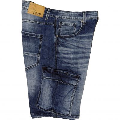 Leox Denim 8883 Side-pocket Short Jeans