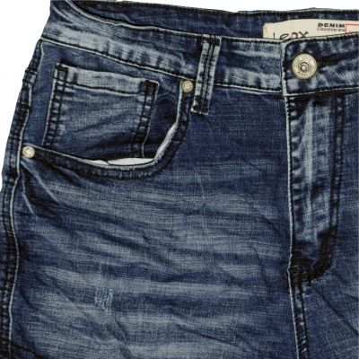 Leox Denim 8883 Side-pocket Short Jeans