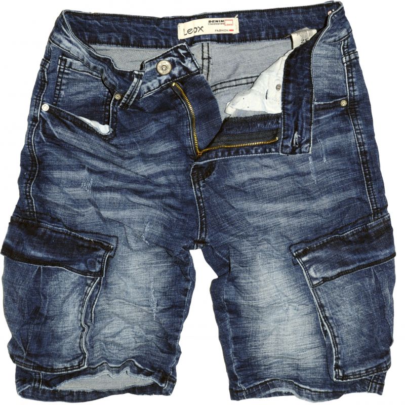 Leox Denim 8883 Side-pocket Short Jeans