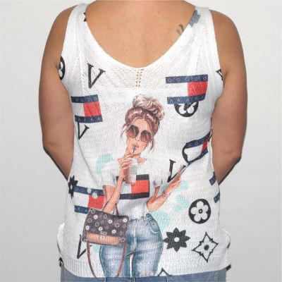 My Good Fashion 6915 My Joke Knitted Singlet