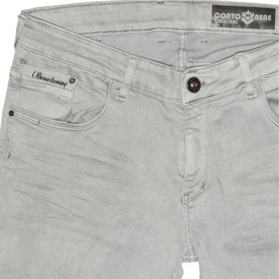Conto Bene Denim Wear 1834 Trendy Light Grey Jeans