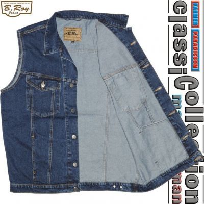B. Roy M202 Classic Denim Vest