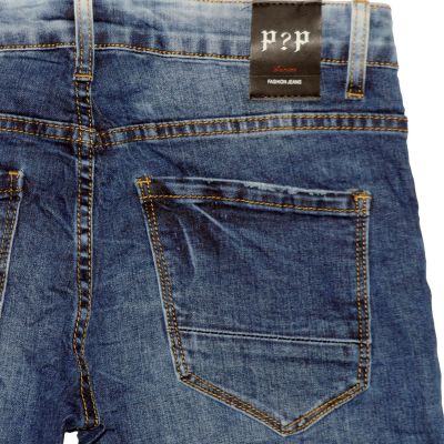 P?P Fashion Jeans YE010B Eastham Tapered Slim Fit Denim