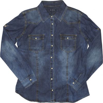 Redress Jeans Wear 5089 Dark Blue Classic Denim Shirt